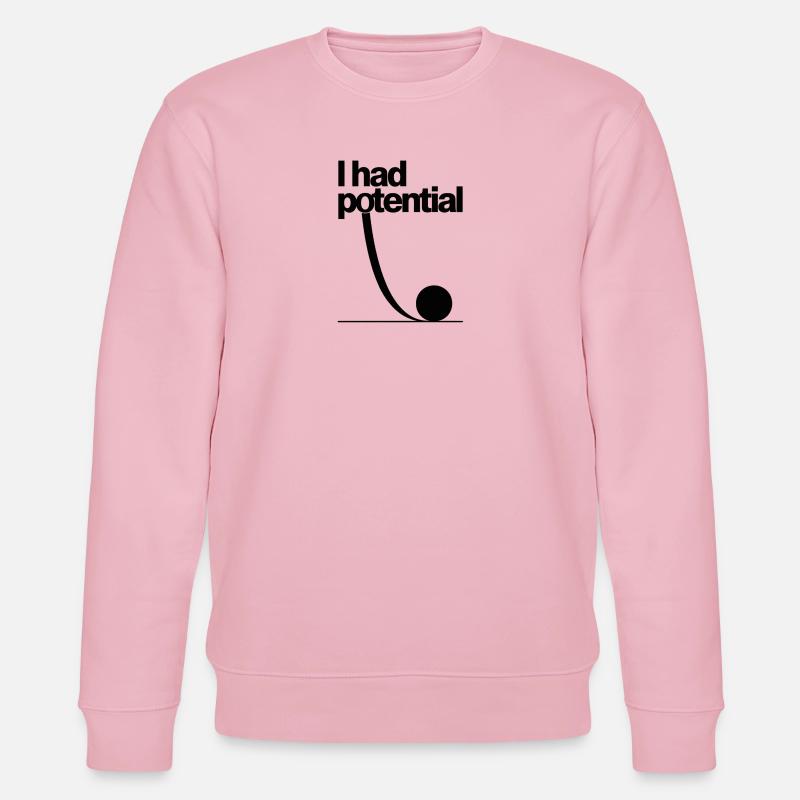 J’avais du potentiel : Potentiel Math Gag - Sweat bio CHANGER Stanley/Stella Unisexe - rose pâle