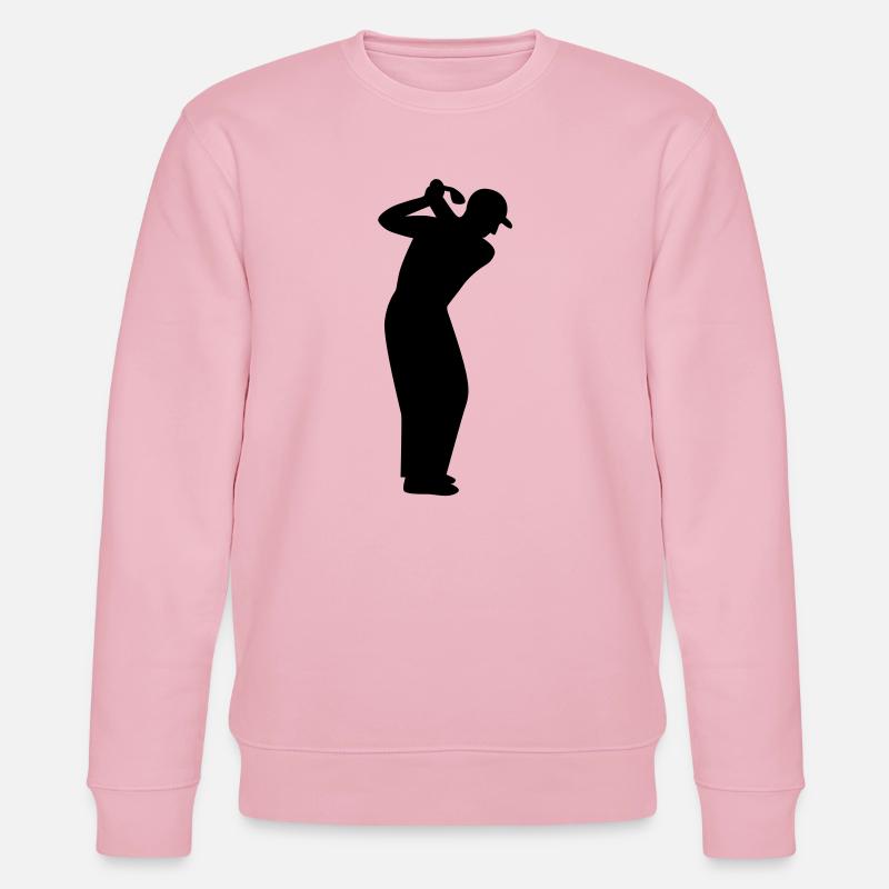 Golfer beim Abschlag - Stanley/Stella Unisex Bio-Sweatshirt CHANGER  - Hellrosa