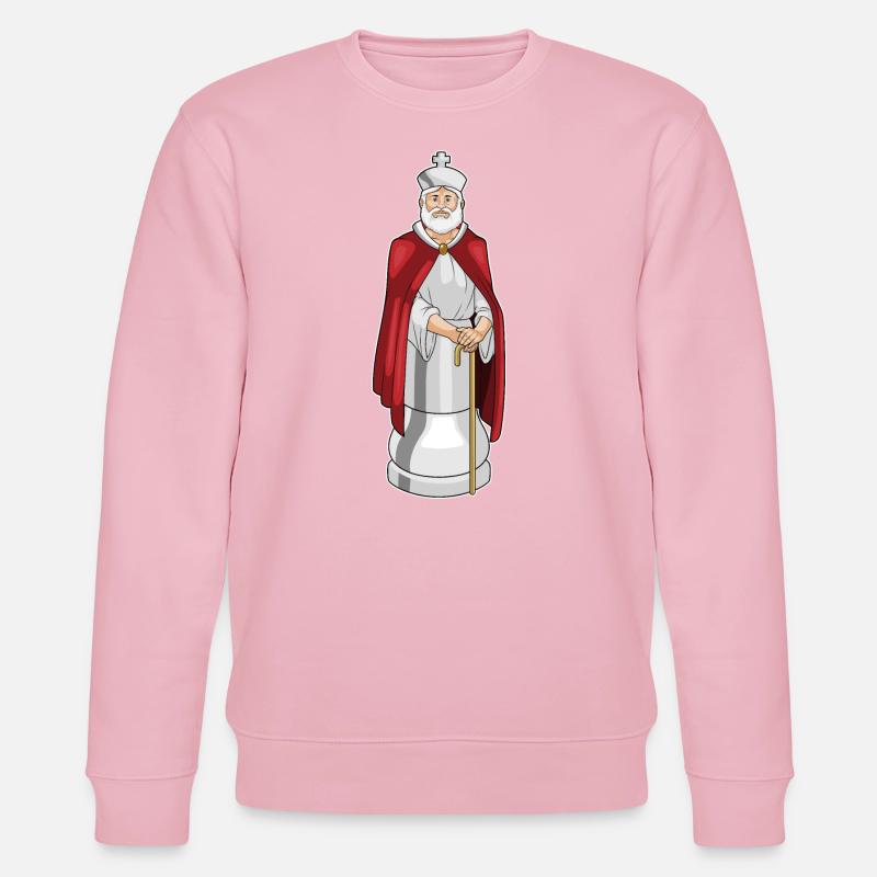 Pièce d’échecs Roi Échecs - Sweat bio CHANGER Stanley/Stella Unisexe - rose pâle