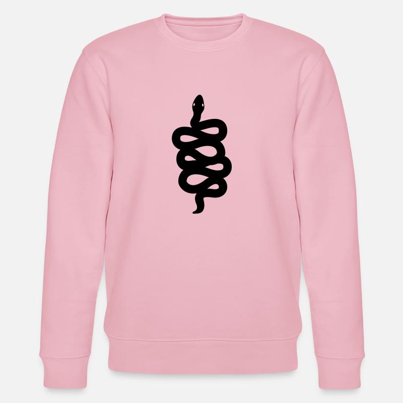 Schlange - Stanley/Stella Unisex Bio-Sweatshirt CHANGER  - Hellrosa