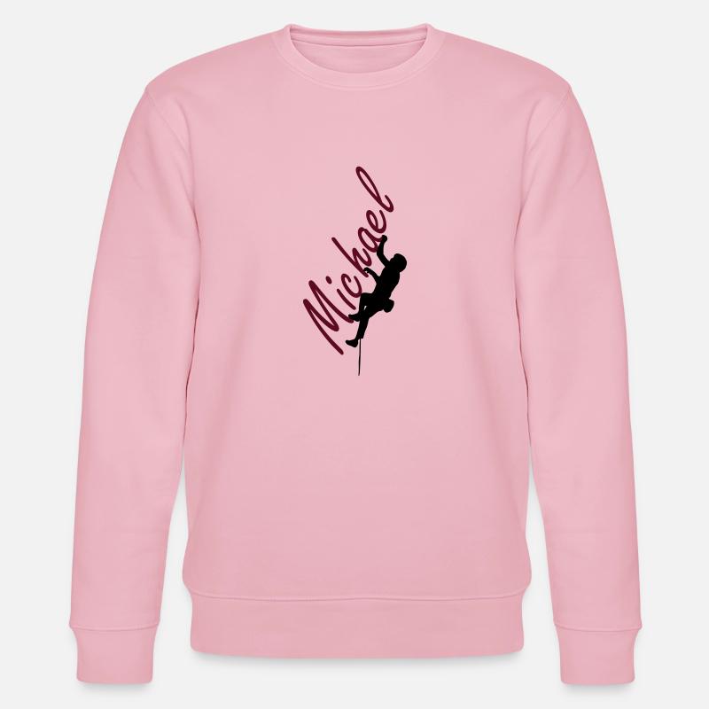 Klettern - Michael - Stanley/Stella Unisex Bio-Sweatshirt CHANGER  - Hellrosa