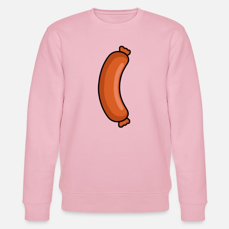 Leckere Wurst – Metzger Fleischfresser Design - Stanley/Stella Unisex Bio-Sweatshirt CHANGER  - Hellrosa