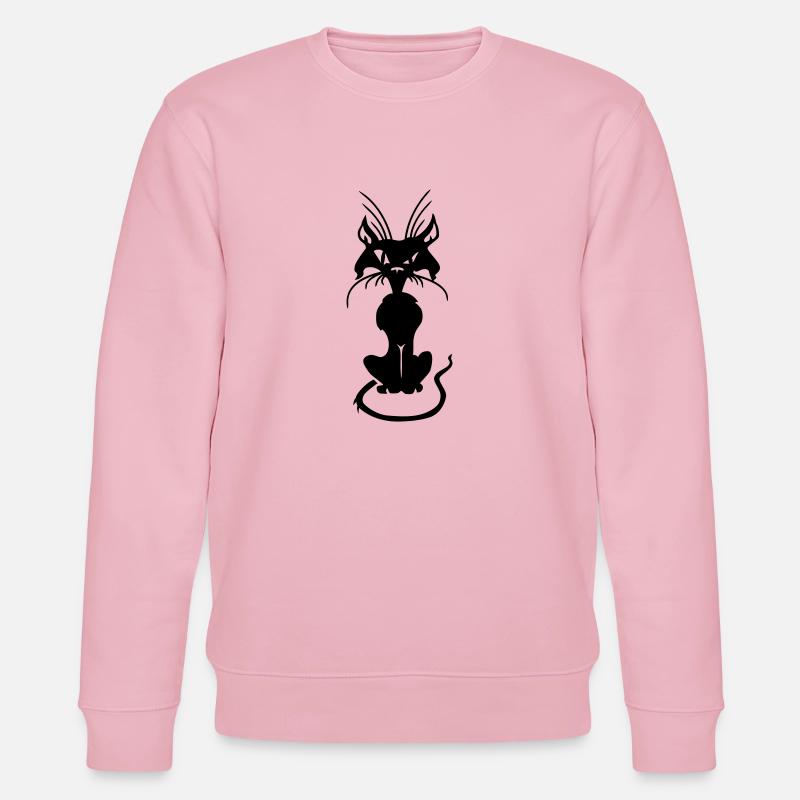 Böse Katze - Stanley/Stella Unisex Bio-Sweatshirt CHANGER  - Hellrosa