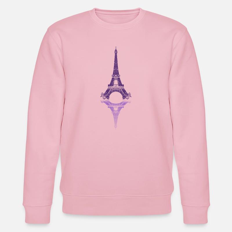 Pariser Spiegel Eiffelturm - Stanley/Stella Unisex Bio-Sweatshirt CHANGER  - Hellrosa