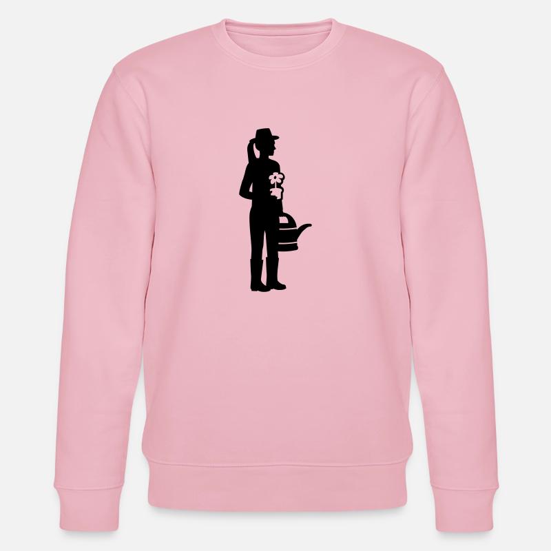 Gärtnerin - Stanley/Stella Unisex Bio-Sweatshirt CHANGER  - Hellrosa