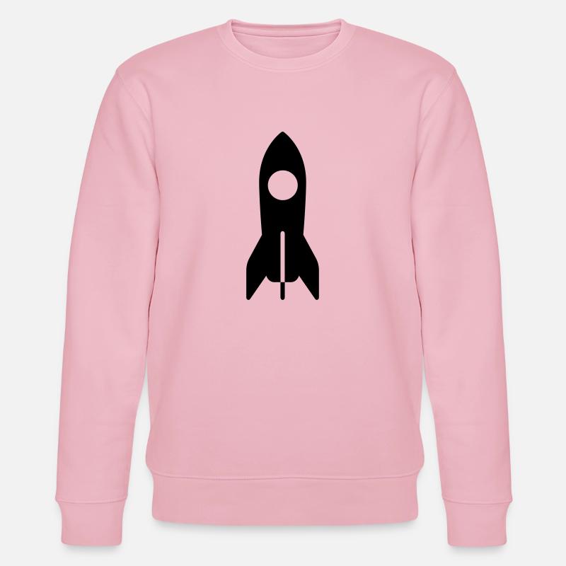 Rakete Raumfahrt Kosmonaut Astronaut - Stanley/Stella Unisex Bio-Sweatshirt CHANGER - Hellrosa