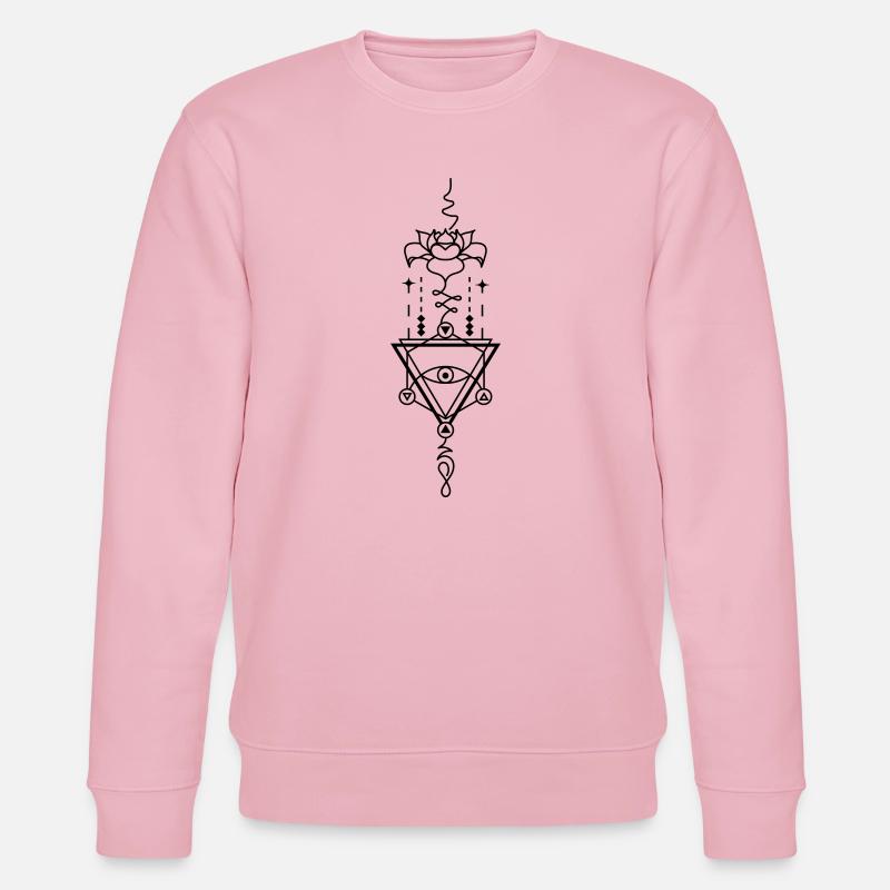 Elements Totem – Kraft der vier Energien - Stanley/Stella Unisex Bio-Sweatshirt CHANGER  - Hellrosa