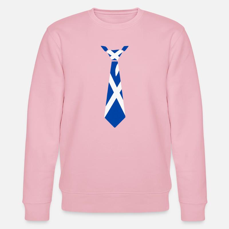 Cravate écossaise – Conception du drapeau - Sweat bio CHANGER Stanley/Stella Unisexe - rose pâle