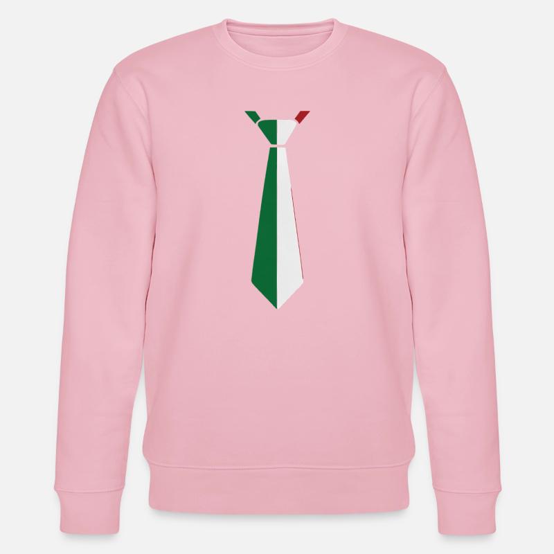 Cravate Italie – Conception du drapeau - Sweat bio CHANGER Stanley/Stella Unisexe - rose pâle