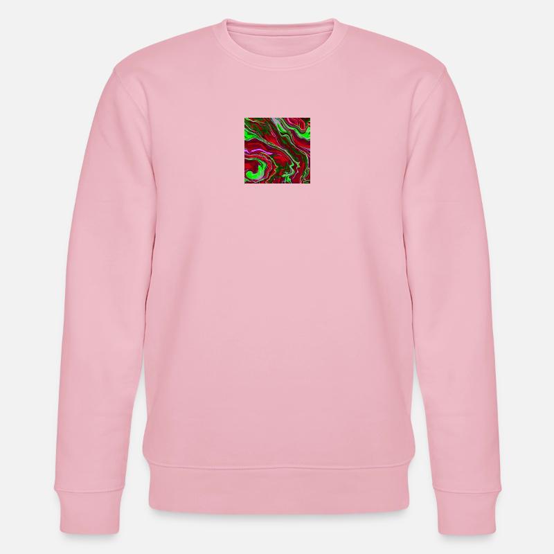 Lebendige Marbledesign-Kunst - Stanley/Stella Unisex Bio-Sweatshirt CHANGER  - Hellrosa