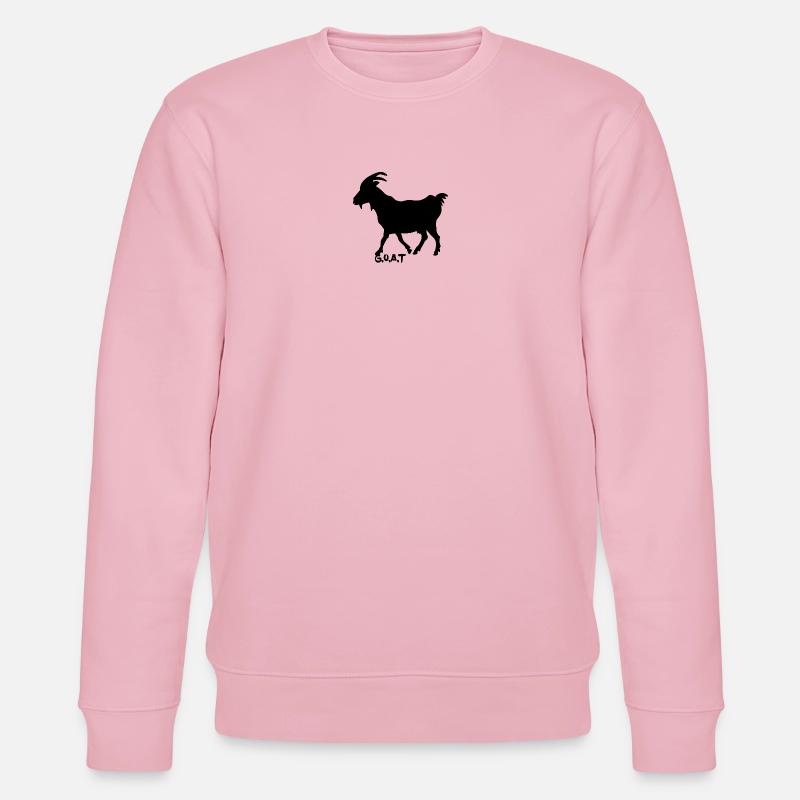 G.O.A.T. schwarz - Stanley/Stella Unisex Bio-Sweatshirt CHANGER - Hellrosa