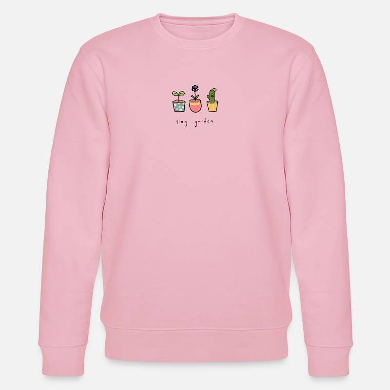 Tiny Garden Blumentöpfe - Stanley/Stella Unisex Bio-Sweatshirt CHANGER  - Hellrosa