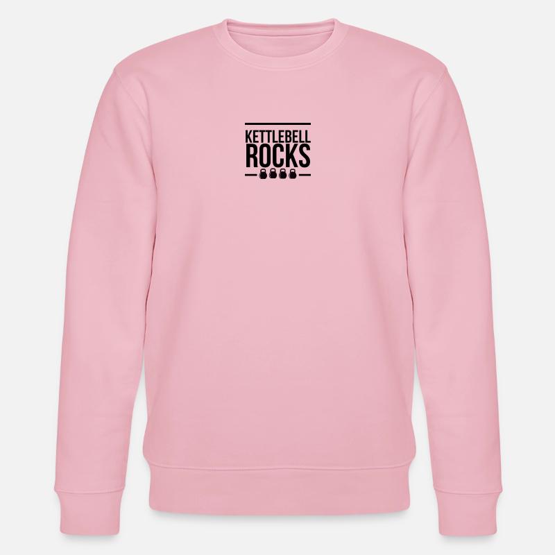 Kettlebell ROCKS 1.0 - Stanley/Stella Unisex Bio-Sweatshirt CHANGER  - Hellrosa