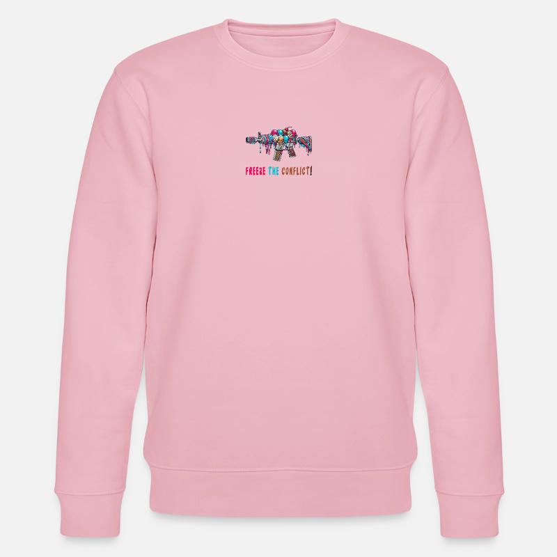 Konflikt eingefrieren Eiscreme - Stanley/Stella Unisex Bio-Sweatshirt CHANGER  - Hellrosa