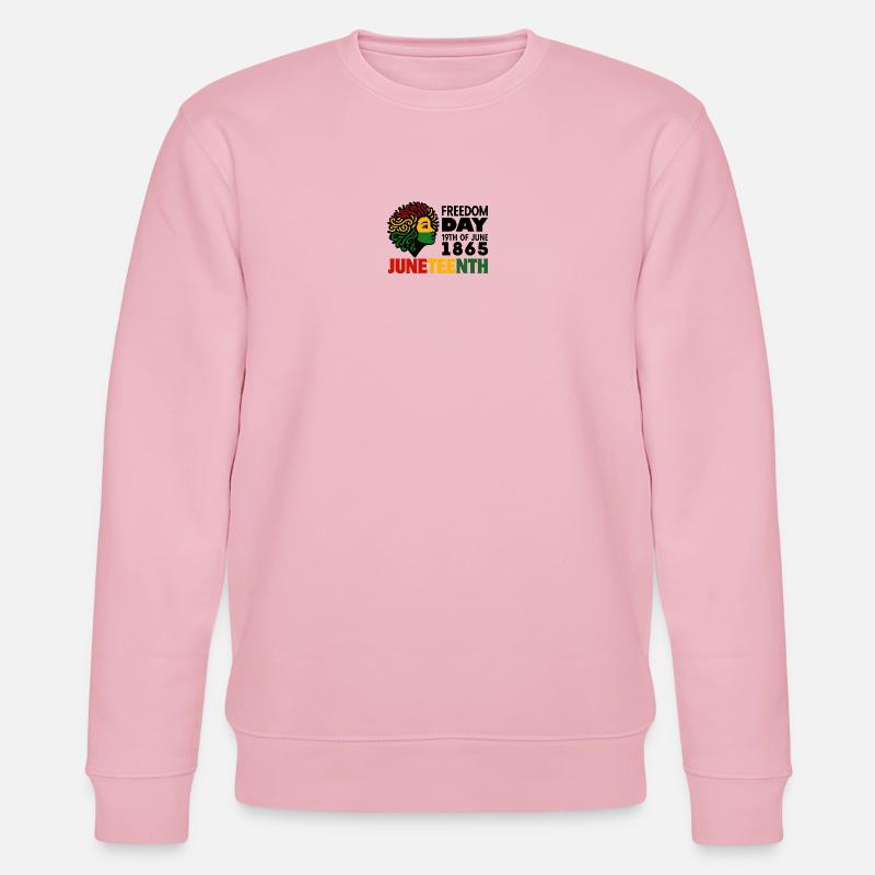 Juneteenth - Stanley/Stella Unisex Bio-Sweatshirt CHANGER  - Hellrosa