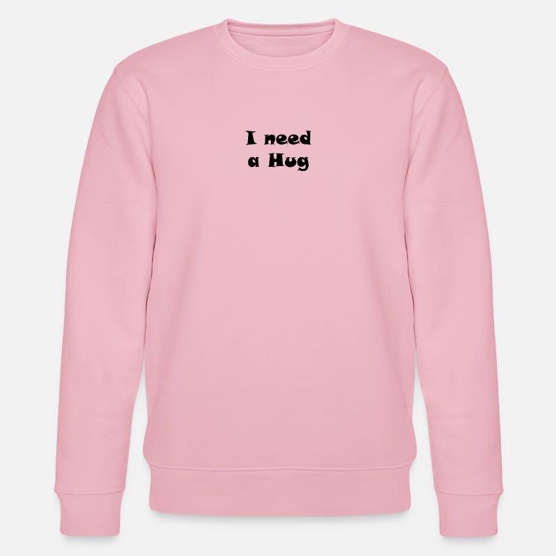 Brauchen Sie eine Umarmung - Stanley/Stella Unisex Bio-Sweatshirt CHANGER - Hellrosa