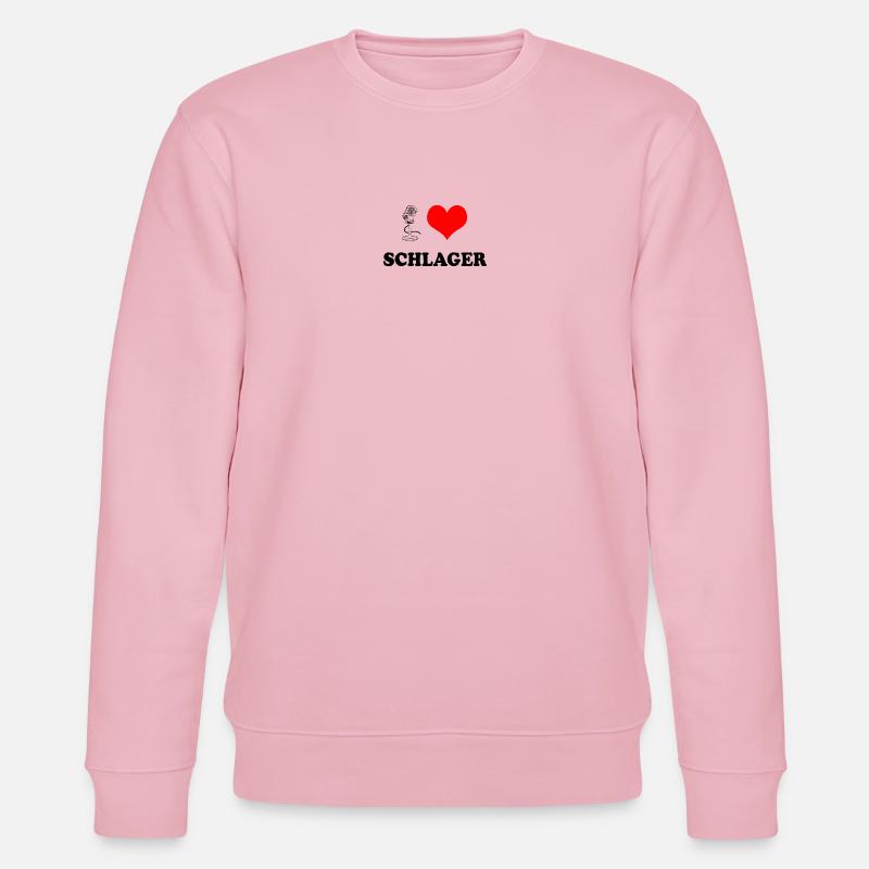 Ich liebe Schlager - Stanley/Stella Unisex Bio-Sweatshirt CHANGER  - Hellrosa