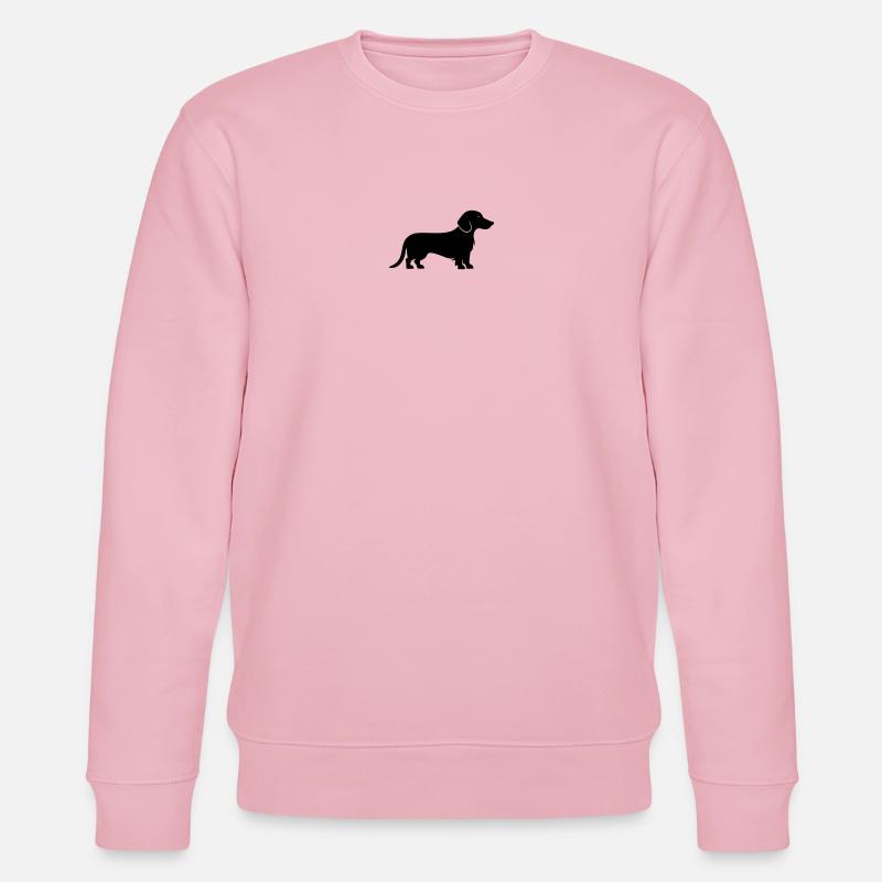 Dachshund Dackel - Stanley/Stella Unisex Bio-Sweatshirt CHANGER  - Hellrosa