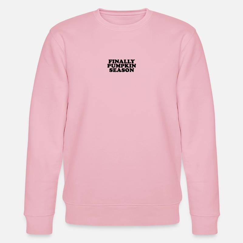 Endlich Kürbis Saison Design - Stanley/Stella Unisex Bio-Sweatshirt CHANGER  - Hellrosa