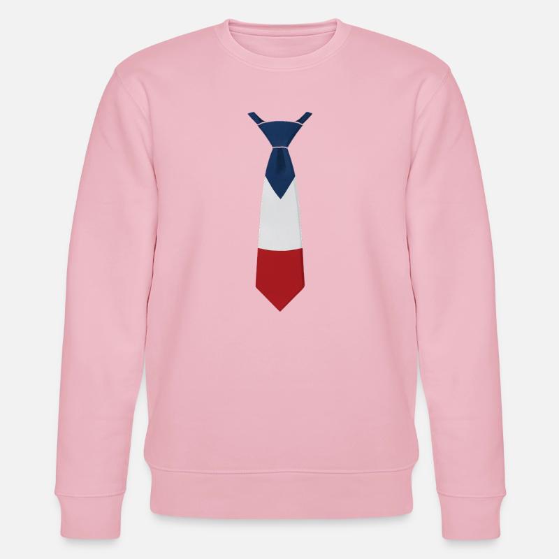 France Tie – Flaggendesign - Stanley/Stella Unisex Bio-Sweatshirt CHANGER  - Hellrosa