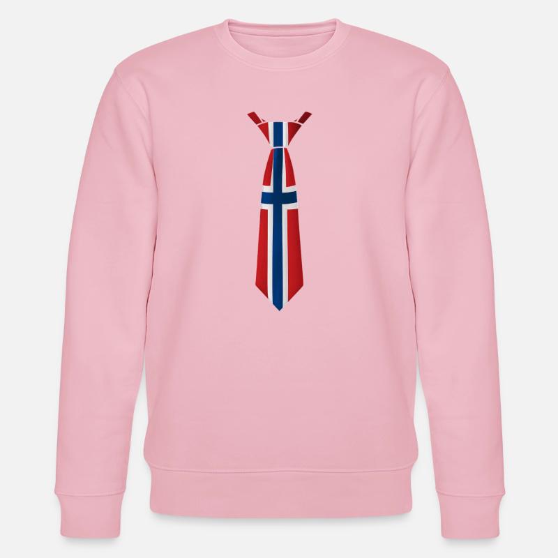 Cravate norvégienne – Conception du drapeau - Sweat bio CHANGER Stanley/Stella Unisexe - rose pâle