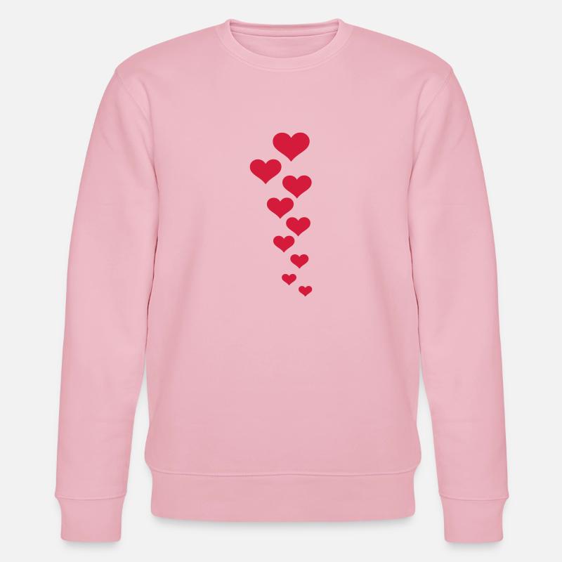 Herzen - Stanley/Stella Unisex Bio-Sweatshirt CHANGER  - Hellrosa