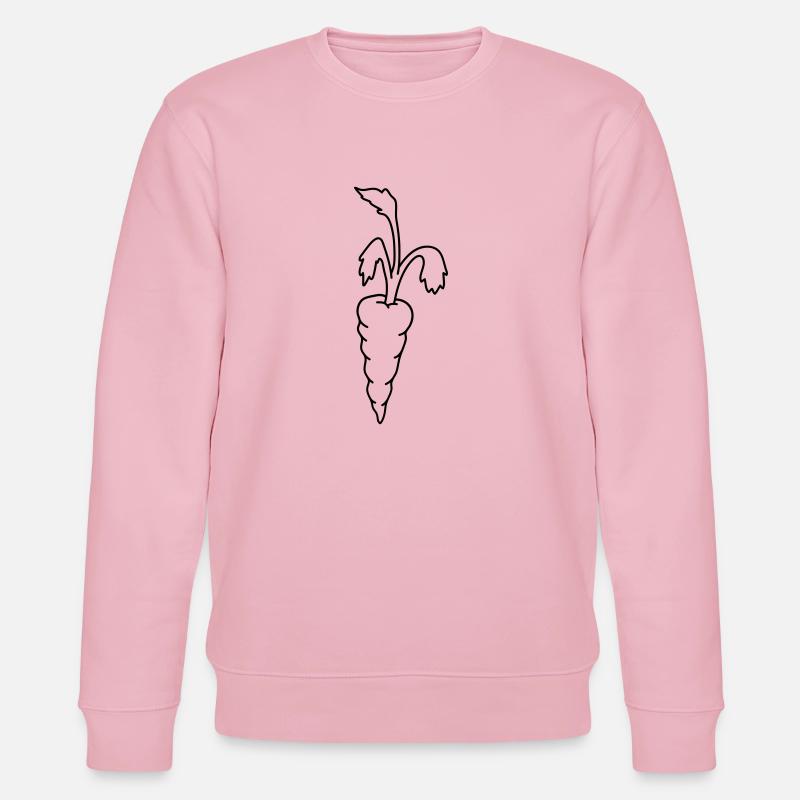 Karotte Möhre - Stanley/Stella Unisex Bio-Sweatshirt CHANGER  - Hellrosa