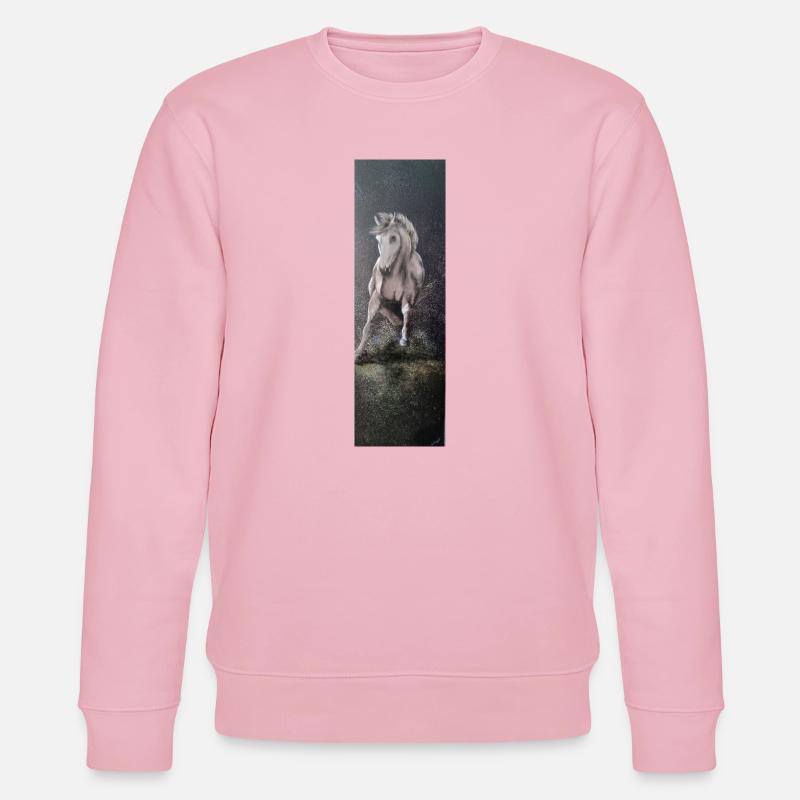 Cheval Sauvage - Sweat bio CHANGER Stanley/Stella Unisexe - rose pâle