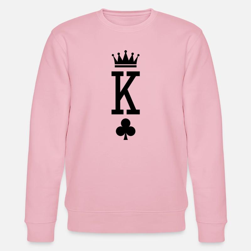 König der Karten - Stanley/Stella Unisex Bio-Sweatshirt CHANGER  - Hellrosa
