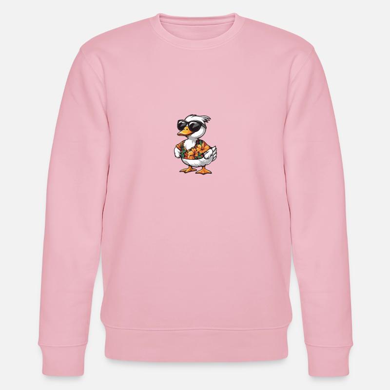Goose Comic Cool Summer - Stanley/Stella CHANGER Unisex Organic Sweatshirt - cotton pink