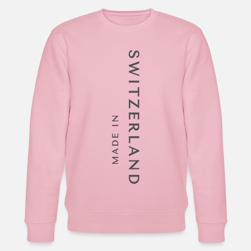 Made in Switzerland, Schweizer Stolz - Stanley/Stella Unisex Bio-Sweatshirt CHANGER  - Hellrosa