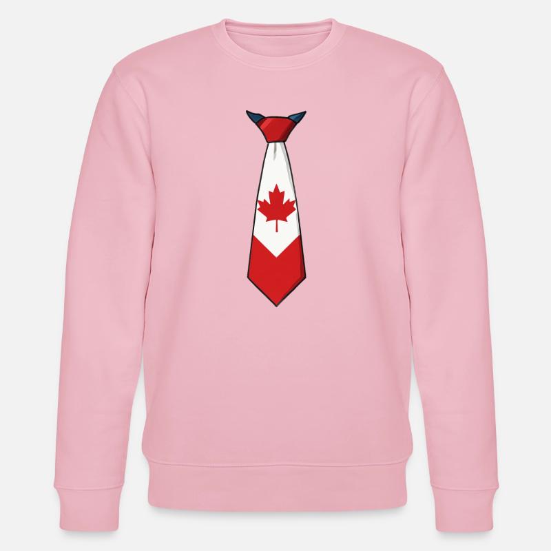 Cravate Canada – Drapeau - Sweat bio CHANGER Stanley/Stella Unisexe - rose pâle