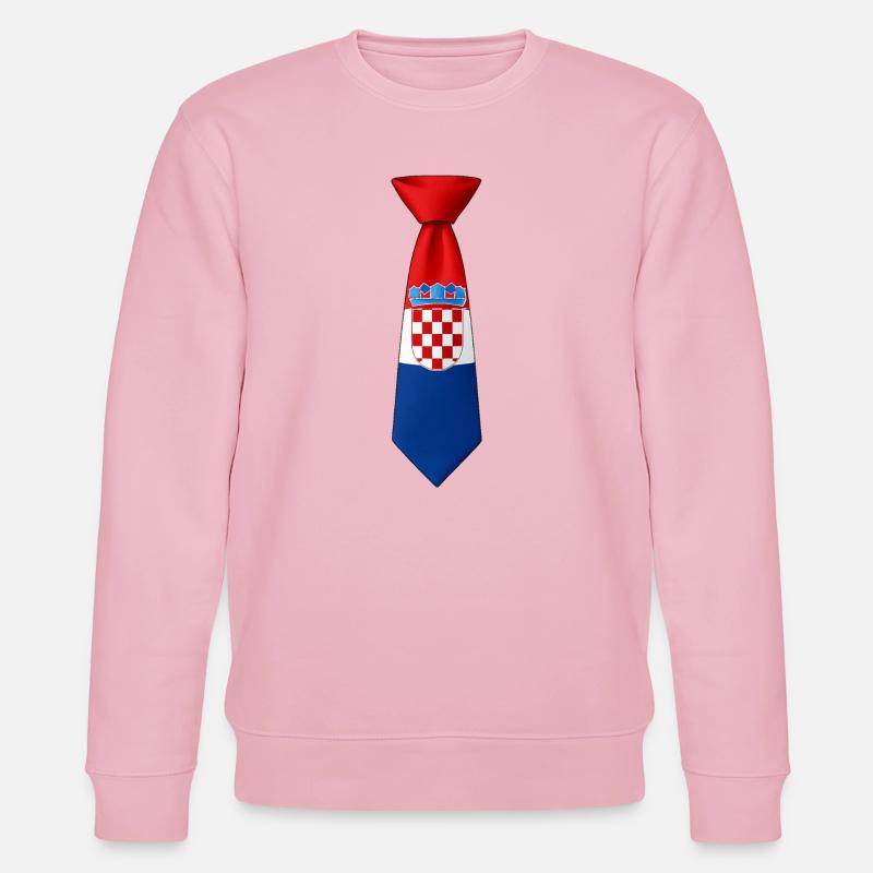 Croatie cravate – Conception du drapeau - Sweat bio CHANGER Stanley/Stella Unisexe - rose pâle