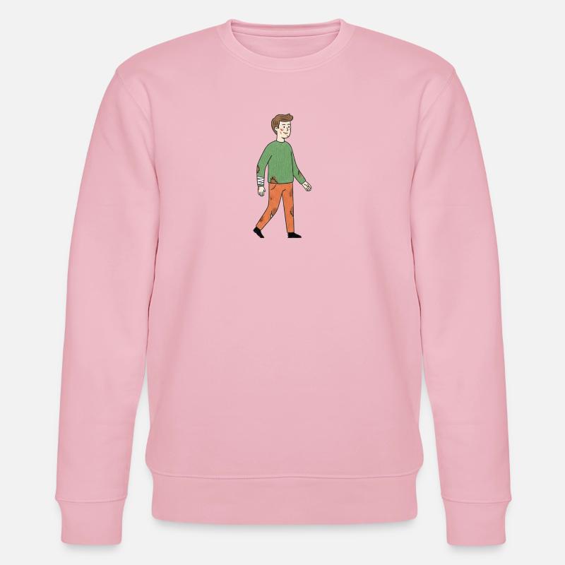 Wounded Hero Cartoon - Stanley/Stella Unisex Bio-Sweatshirt CHANGER - Hellrosa