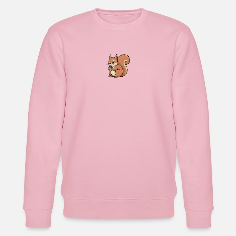 Eichhörnchen - Stanley/Stella Unisex Bio-Sweatshirt CHANGER  - Hellrosa