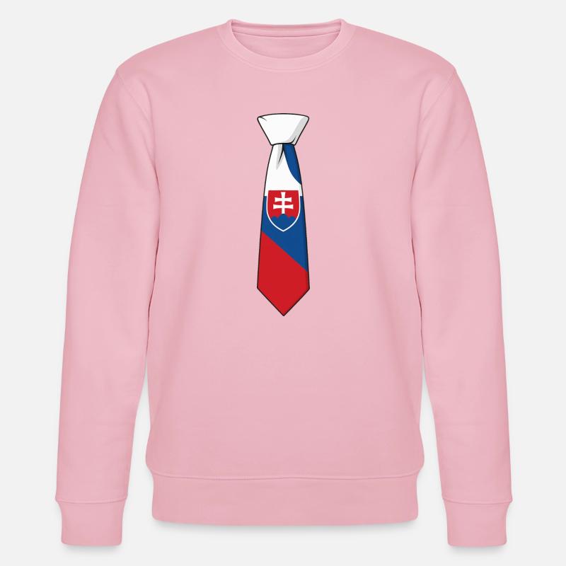 Cravate Slovaquie – Conception du drapeau - Sweat bio CHANGER Stanley/Stella Unisexe - rose pâle