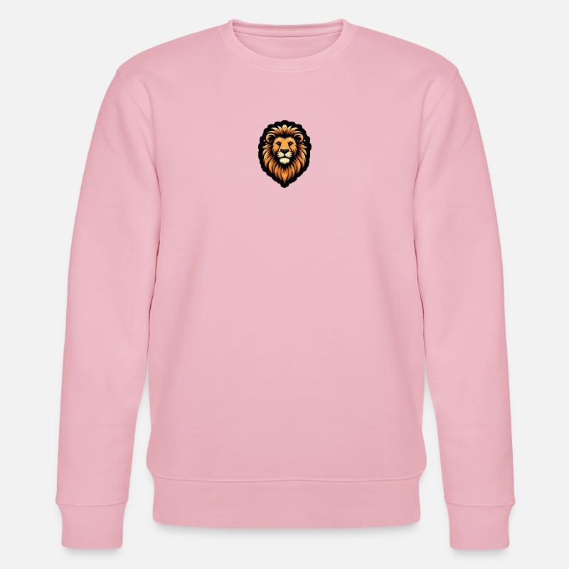Comic Löwe Kopf - Stanley/Stella Unisex Bio-Sweatshirt CHANGER  - Hellrosa