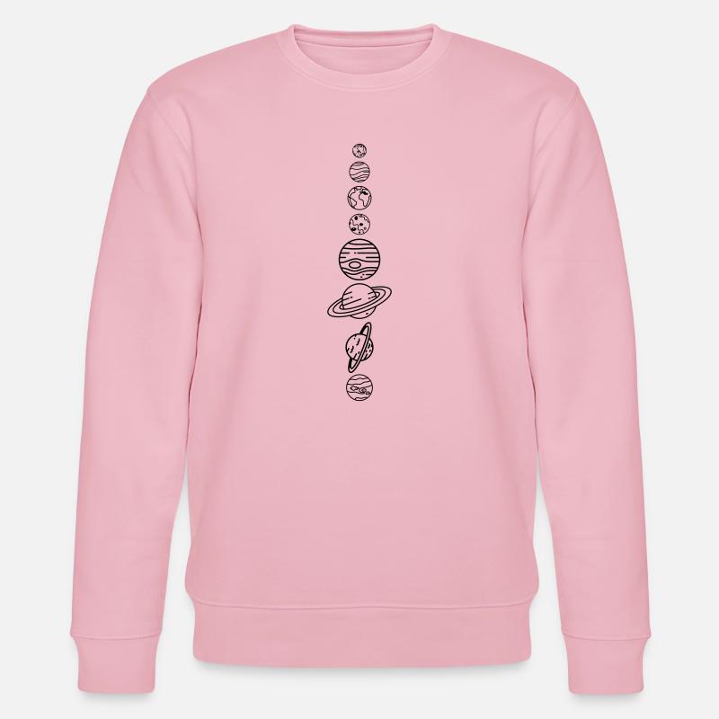 Sonnensystem Planeten – Solar System Weltraum - Stanley/Stella Unisex Bio-Sweatshirt CHANGER  - Hellrosa