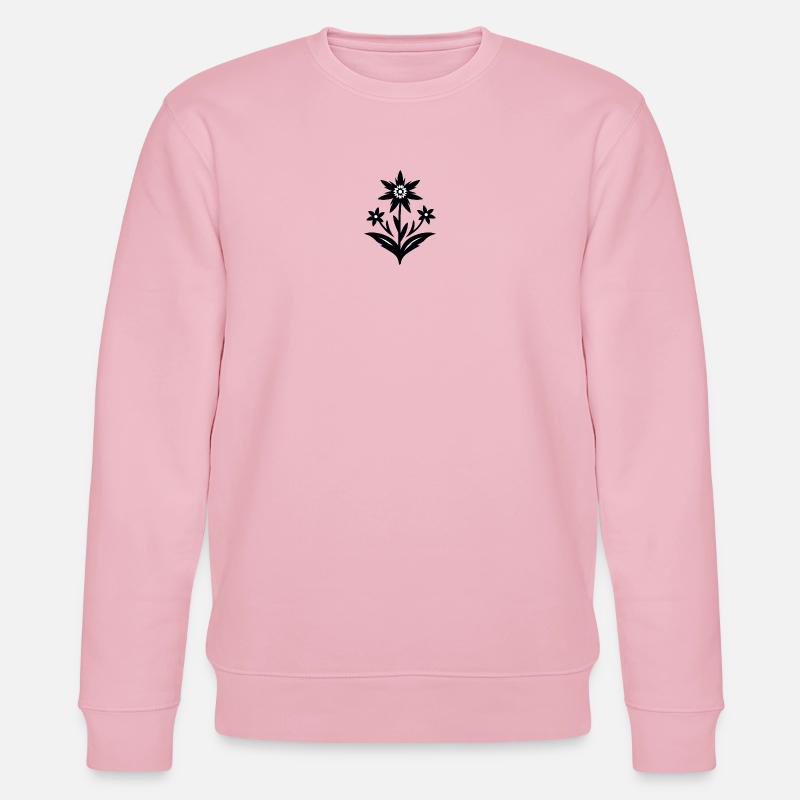 Edelweiß / Blume - Stanley/Stella Unisex Bio-Sweatshirt CHANGER  - Hellrosa
