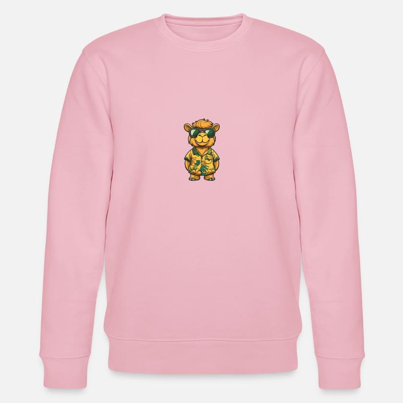 Kamel Comic Cool Sommer - Stanley/Stella Unisex Bio-Sweatshirt CHANGER  - Hellrosa