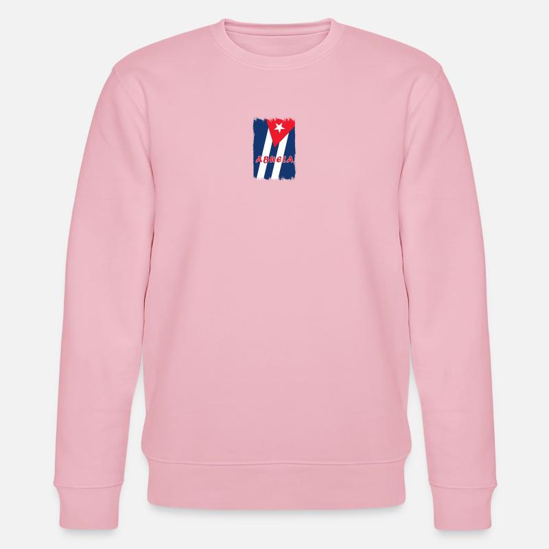 Drapeaux de grand-mère de Cuba - Sweat bio CHANGER Stanley/Stella Unisexe - rose pâle