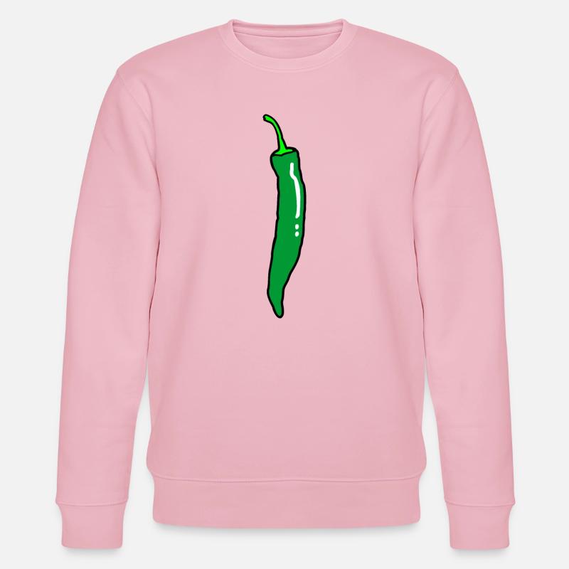 Scharfe Chilischote Chili Paprika - Stanley/Stella Unisex Bio-Sweatshirt CHANGER - Hellrosa