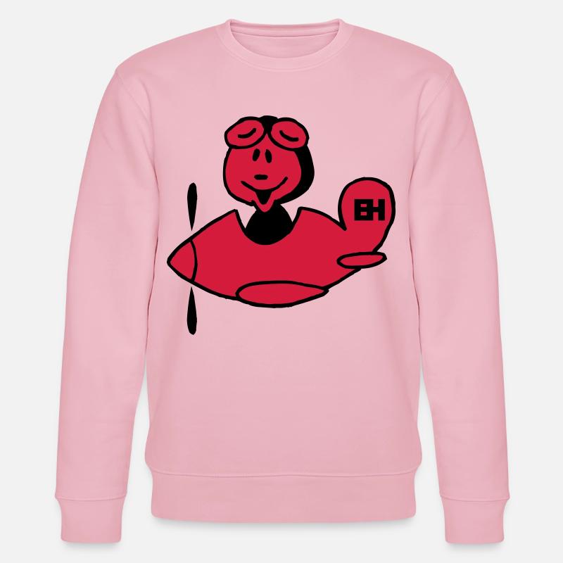 Flugzeug - Stanley/Stella Unisex Bio-Sweatshirt CHANGER  - Hellrosa