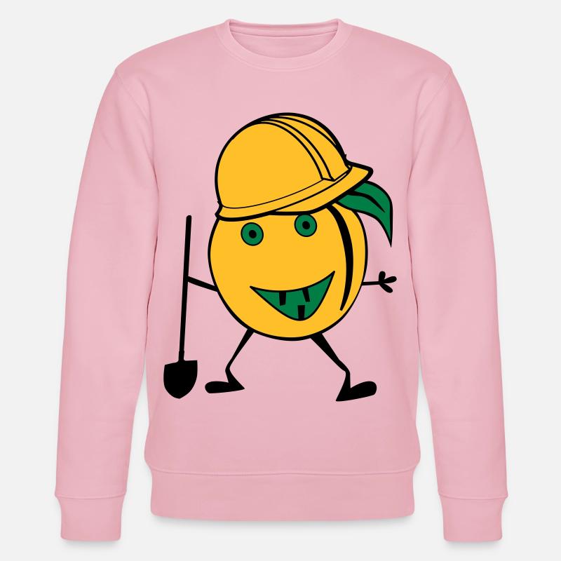 orange construction worker - Stanley/Stella CHANGER Unisex Organic Sweatshirt - cotton pink