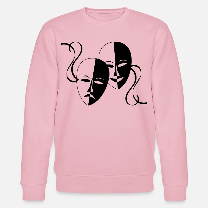 Maske, Masken, Maskierte, - Stanley/Stella Unisex Bio-Sweatshirt CHANGER - Hellrosa