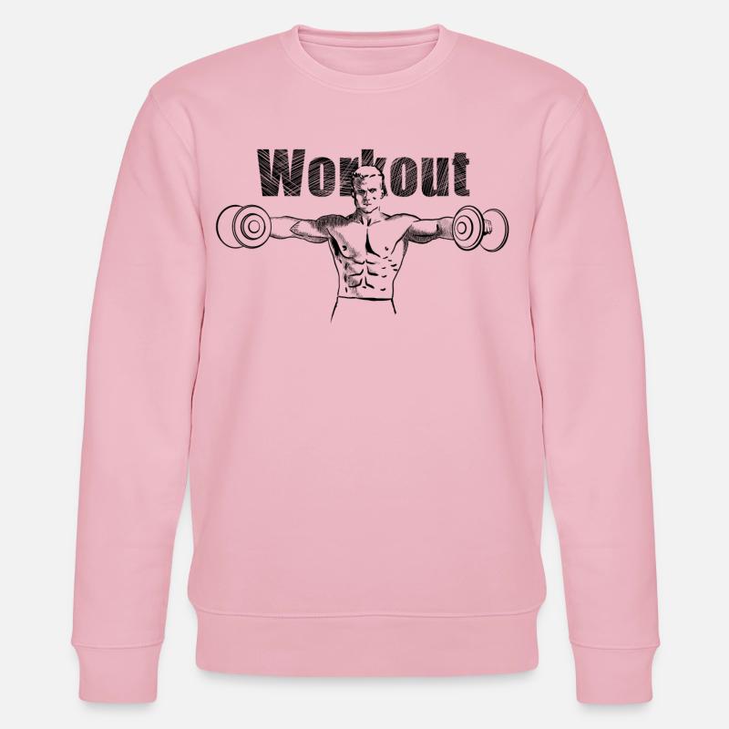 Workout - Stanley/Stella Unisex Bio-Sweatshirt CHANGER  - Hellrosa