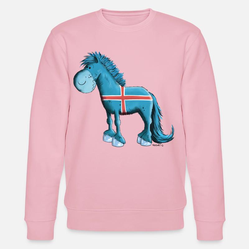 Der Isländer ist da - Stanley/Stella Unisex Bio-Sweatshirt CHANGER  - Hellrosa