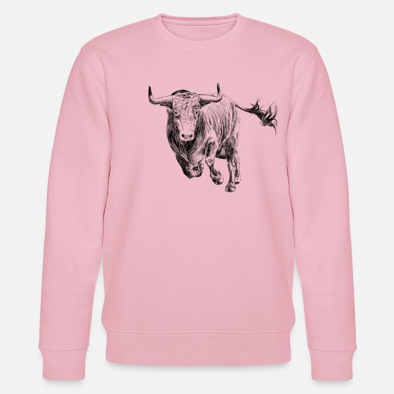 Stier - Stanley/Stella Unisex Bio-Sweatshirt CHANGER  - Hellrosa