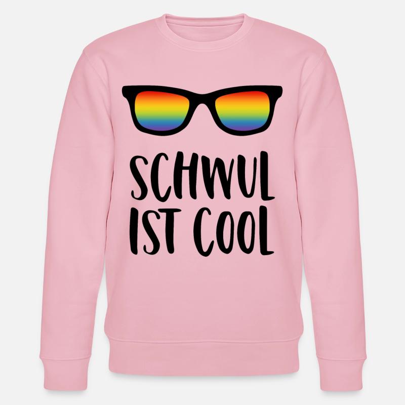 Schwul ist cool - Stanley/Stella Unisex Bio-Sweatshirt CHANGER - Hellrosa