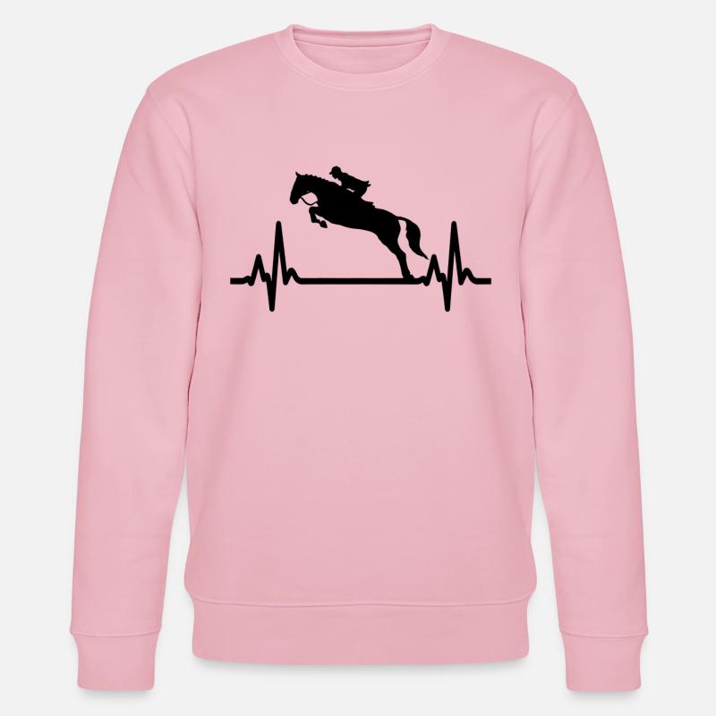 Cheval - Equitation - Courses de chevaux - Sweat bio CHANGER Stanley/Stella Unisexe - rose pâle